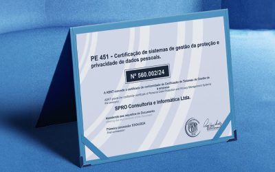 SPRO é a 2ª empresa no Brasil a receber certificação da ABNT PE-451.01 (Gestão da Proteção e Privacidade de Dados Pessoais)